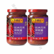 李锦记桂林风味辣椒酱368g*12瓶