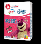 牛奶伊利学生饮用奶学生奶（草莓味）200ml，24瓶一件